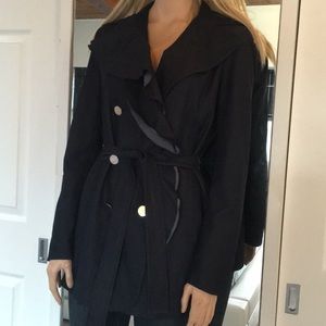 Stunning Tahari Dark Blue Belted Jacket